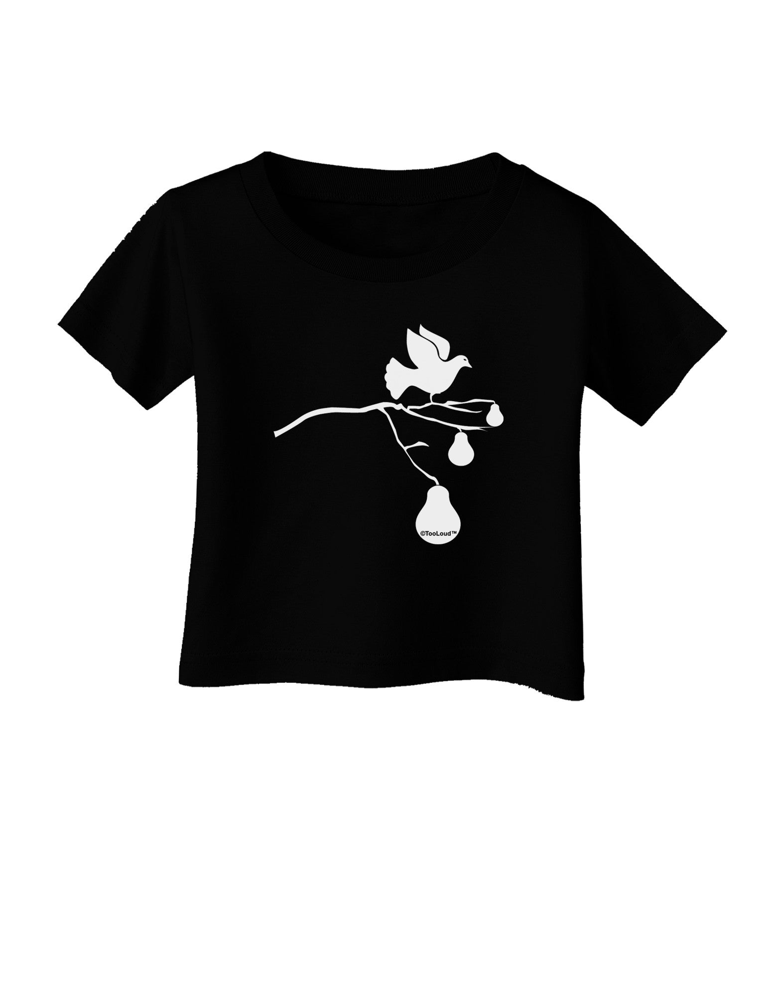 Partridge In A Pear Tree Infant T-Shirt Dark-Infant T-Shirt-TooLoud-Black-06-Months-Davson Sales