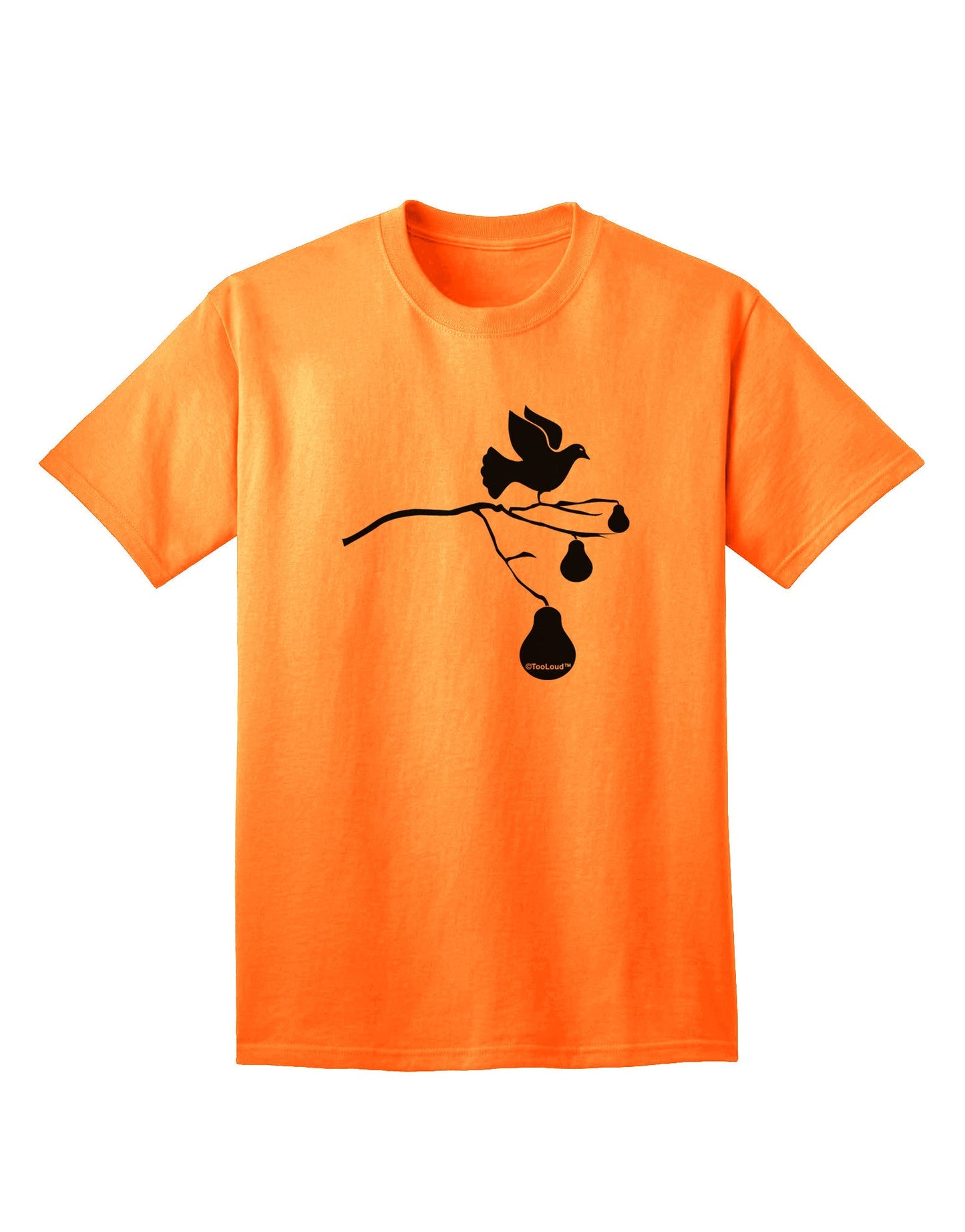 Partridge In A Pear Tree: Premium Adult T-Shirt Collection-Mens T-shirts-TooLoud-Neon-Orange-Small-Davson Sales