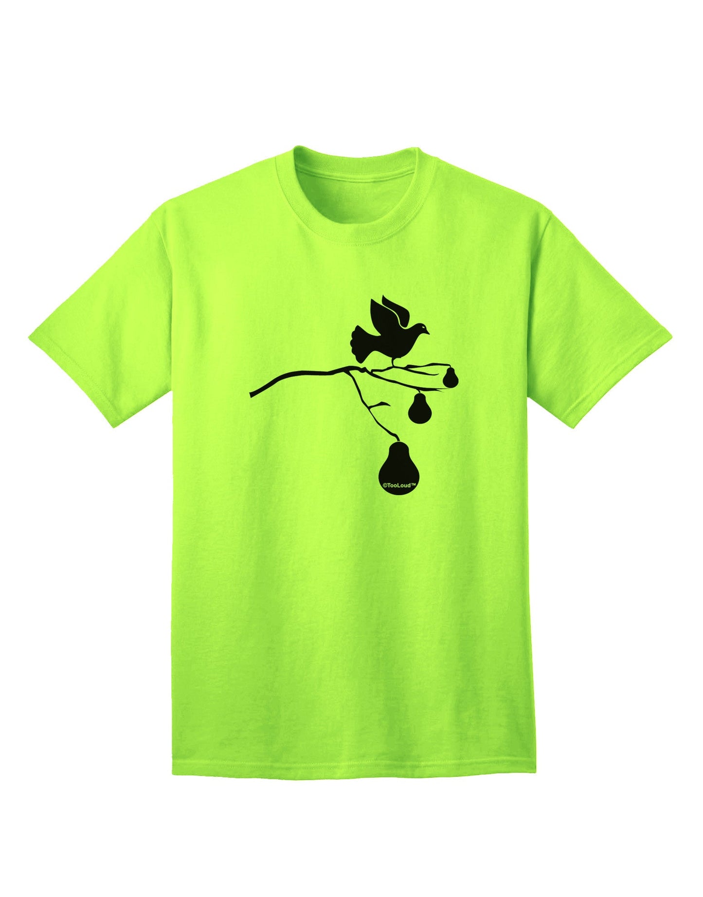 Partridge In A Pear Tree: Premium Adult T-Shirt Collection-Mens T-shirts-TooLoud-Neon-Green-Small-Davson Sales