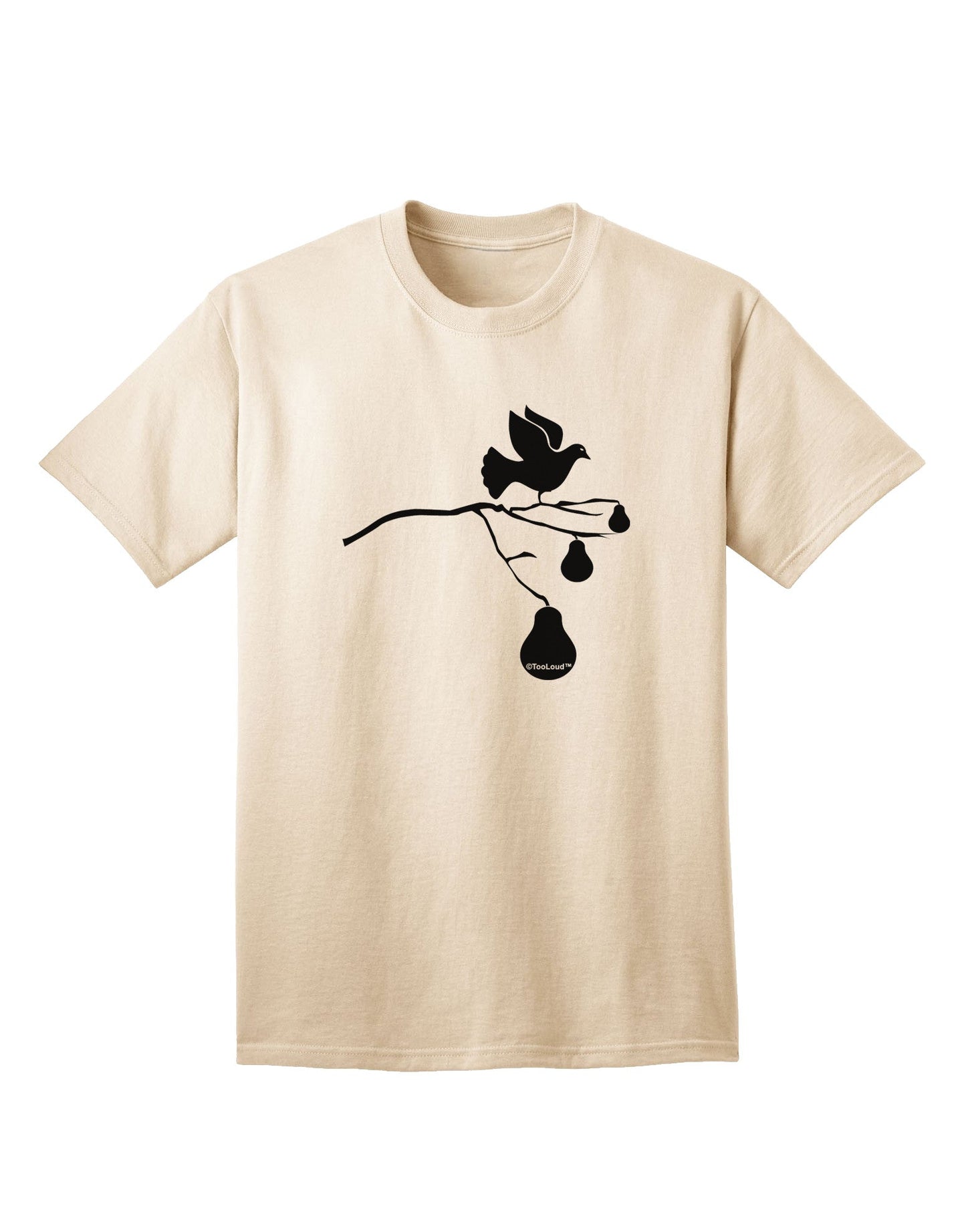 Partridge In A Pear Tree: Premium Adult T-Shirt Collection-Mens T-shirts-TooLoud-Natural-Small-Davson Sales