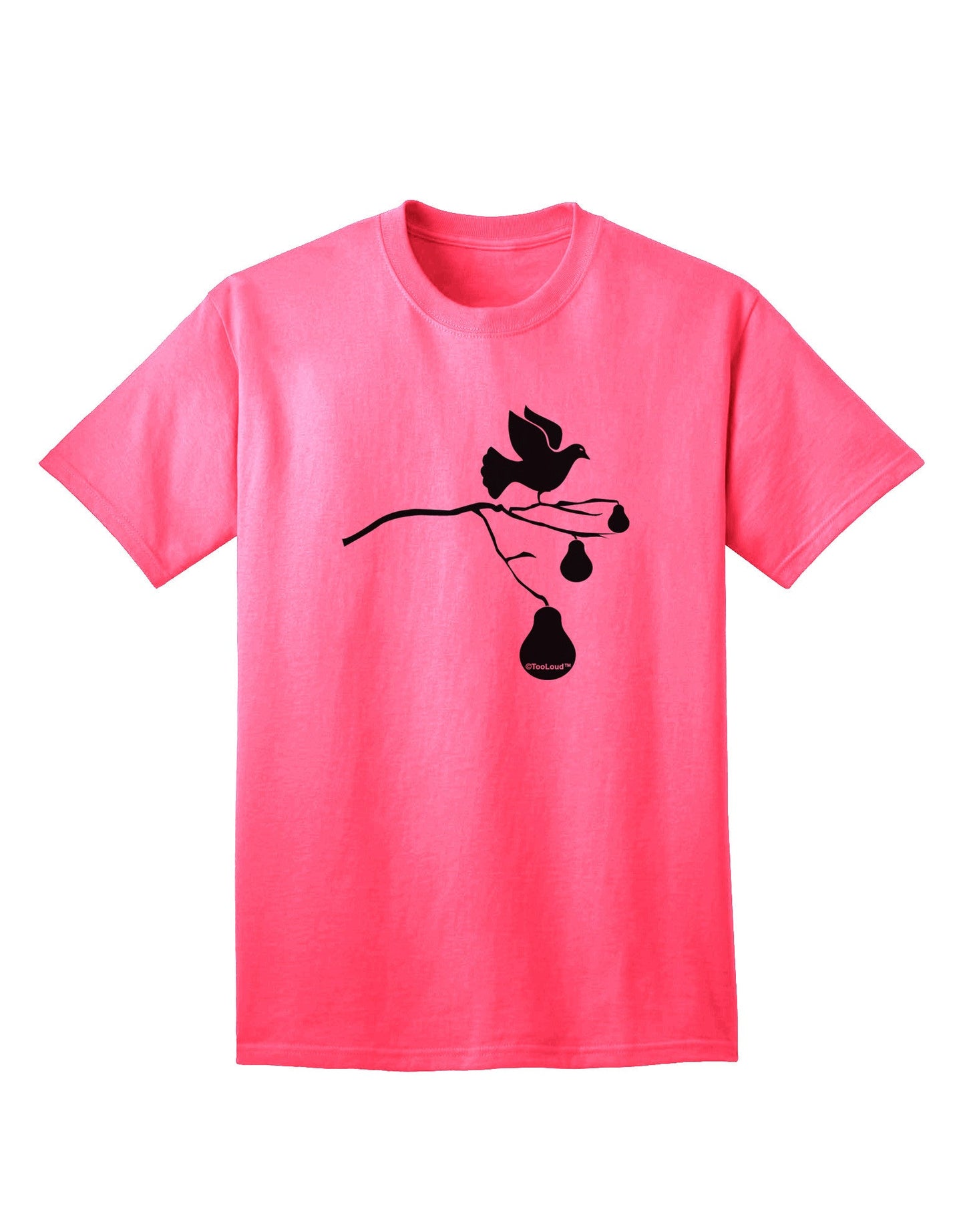 Partridge In A Pear Tree: Premium Adult T-Shirt Collection-Mens T-shirts-TooLoud-Neon-Pink-Small-Davson Sales
