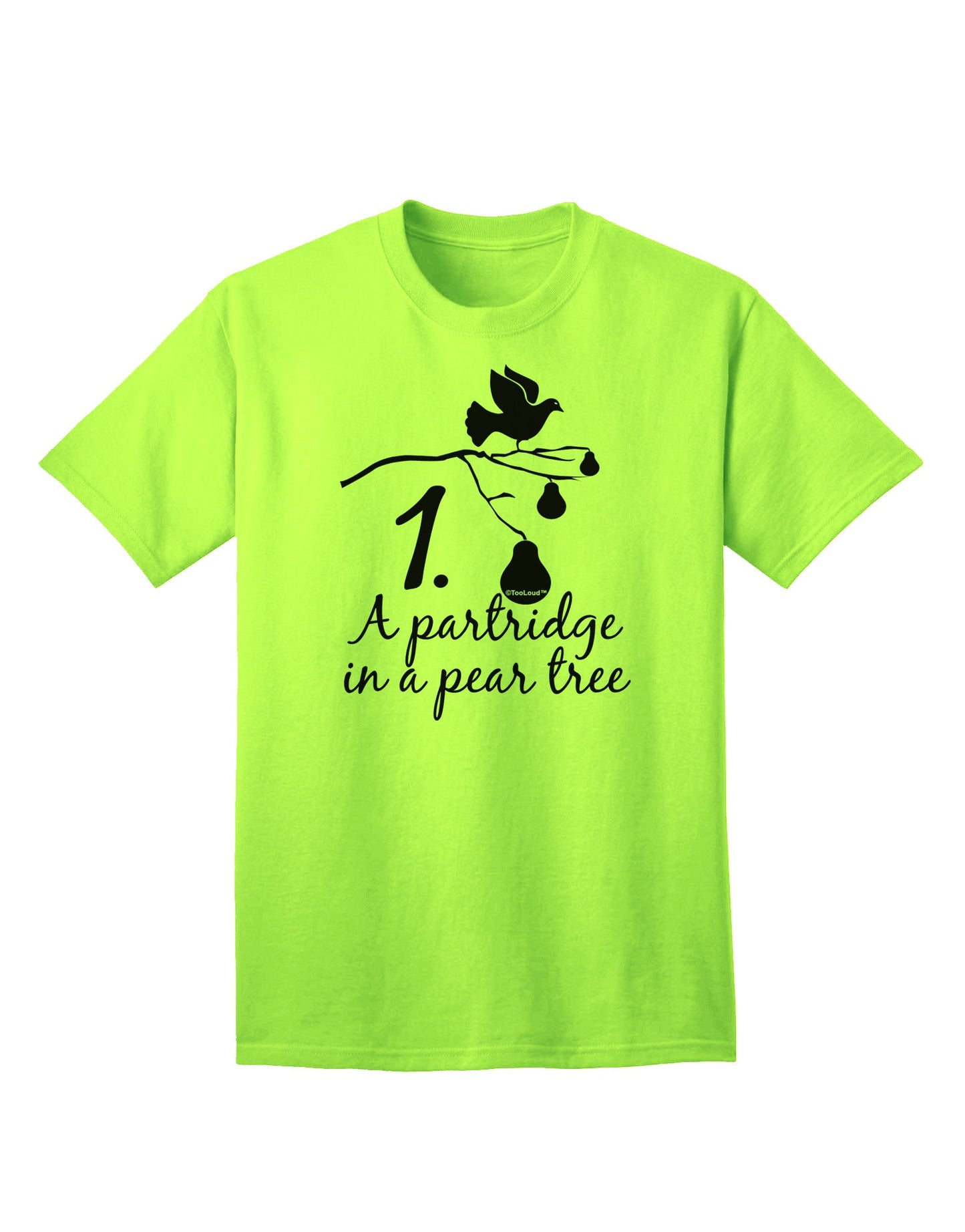 Partridge In A Pear Tree - Premium Adult Text T-Shirt for Ecommerce Enthusiasts-Mens T-shirts-TooLoud-Neon-Green-Small-Davson Sales