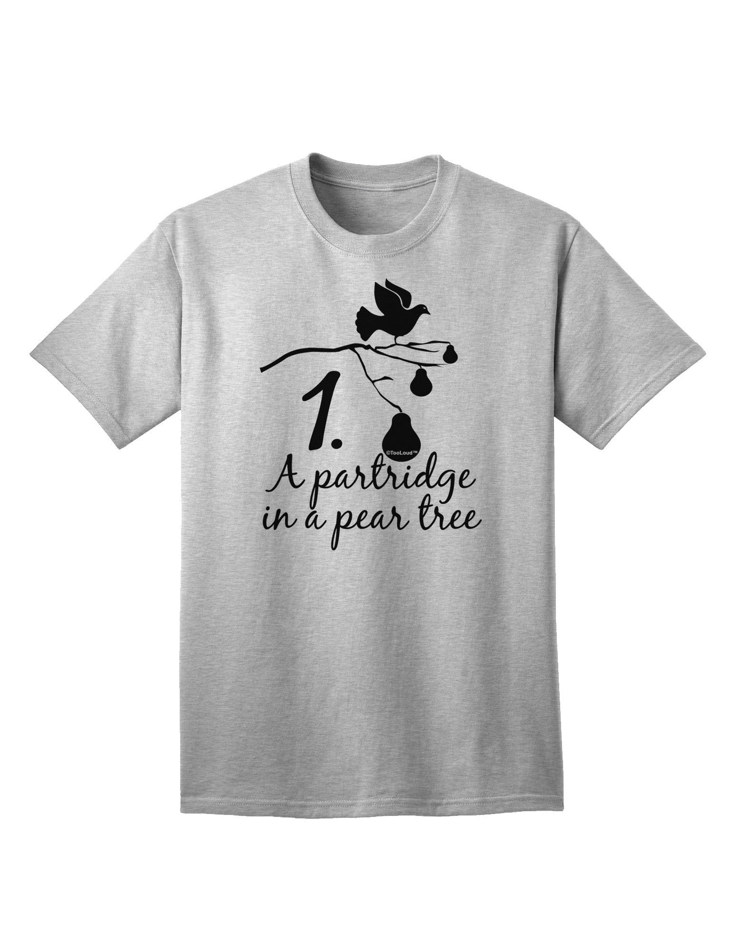 Partridge In A Pear Tree - Premium Adult Text T-Shirt for Ecommerce Enthusiasts-Mens T-shirts-TooLoud-AshGray-Small-Davson Sales