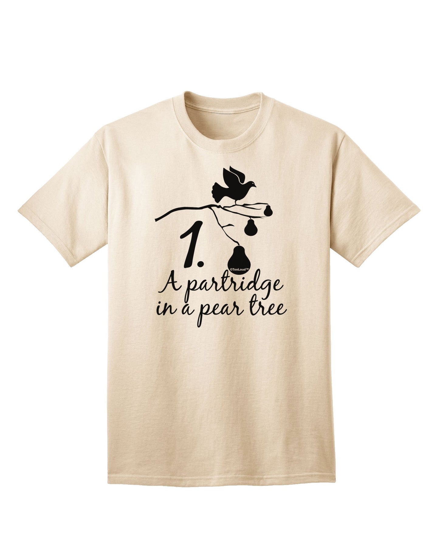 Partridge In A Pear Tree - Premium Adult Text T-Shirt for Ecommerce Enthusiasts-Mens T-shirts-TooLoud-Natural-Small-Davson Sales