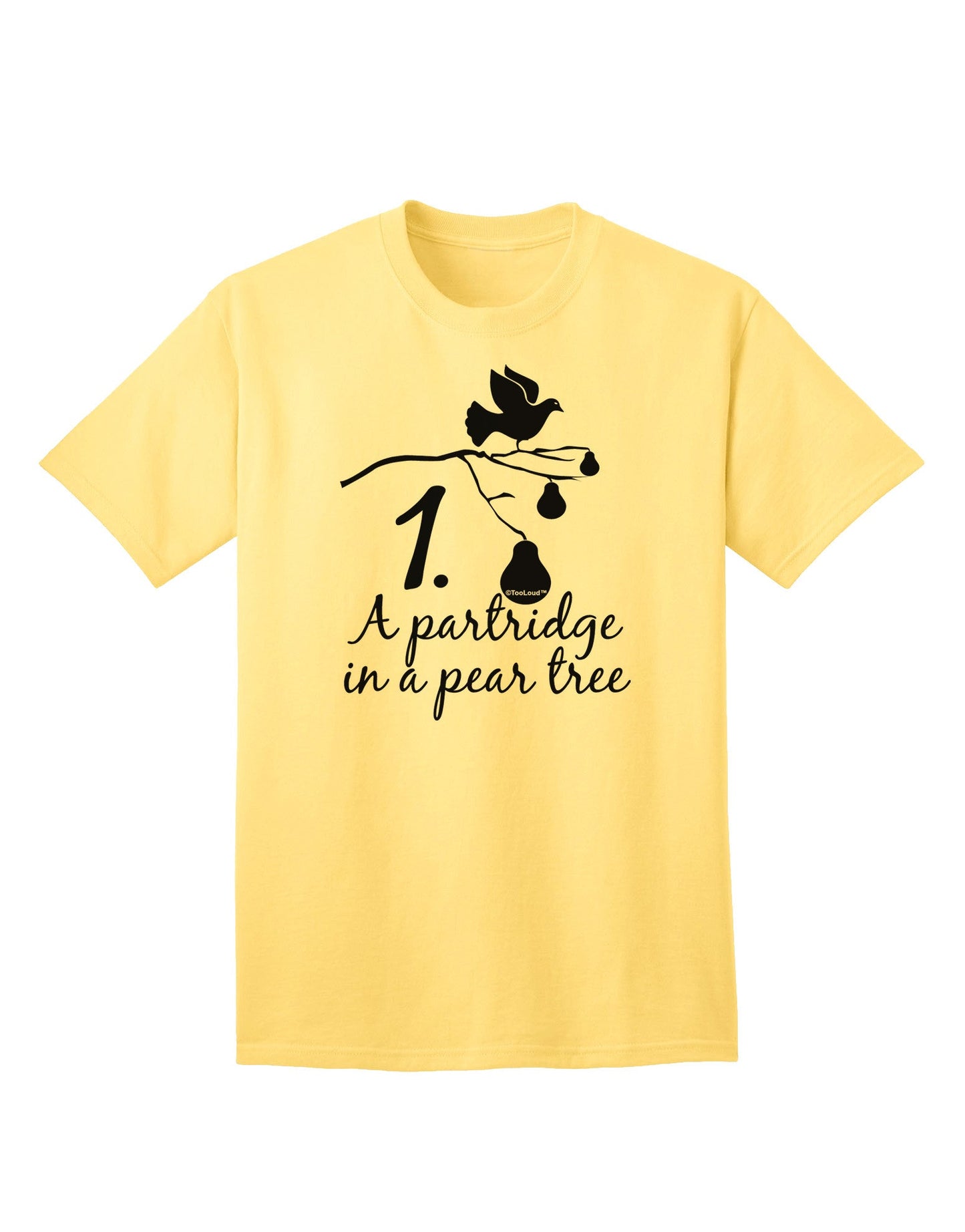 Partridge In A Pear Tree - Premium Adult Text T-Shirt for Ecommerce Enthusiasts-Mens T-shirts-TooLoud-Yellow-Small-Davson Sales