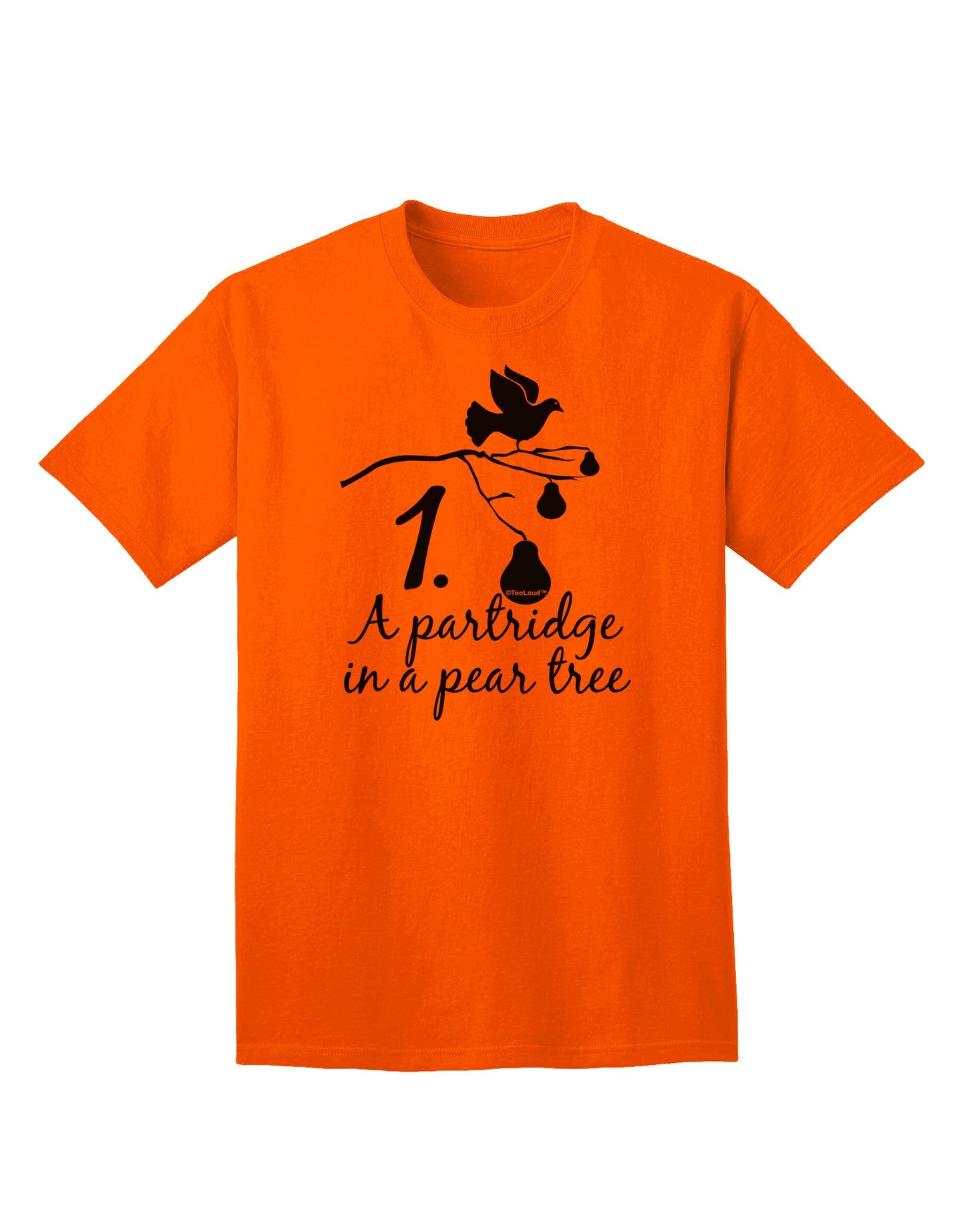 Partridge In A Pear Tree - Premium Adult Text T-Shirt for Ecommerce Enthusiasts-Mens T-shirts-TooLoud-Orange-Small-Davson Sales