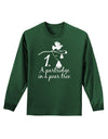 Partridge In A Pear Tree Text Adult Long Sleeve Dark T-Shirt-TooLoud-Dark-Green-Small-Davson Sales