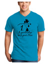 Partridge In A Pear Tree Text Adult V-Neck T-shirt-Mens V-Neck T-Shirt-TooLoud-Turquoise-Small-Davson Sales