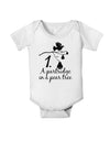 Partridge In A Pear Tree Text Baby Romper Bodysuit-Baby Romper-TooLoud-White-06-Months-Davson Sales