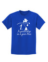 Partridge In A Pear Tree Text Childrens Dark T-Shirt-Childrens T-Shirt-TooLoud-Royal-Blue-X-Small-Davson Sales