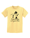 Partridge In A Pear Tree Text Childrens T-Shirt-Childrens T-Shirt-TooLoud-Daffodil-Yellow-X-Small-Davson Sales