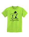 Partridge In A Pear Tree Text Childrens T-Shirt-Childrens T-Shirt-TooLoud-Lime-Green-X-Small-Davson Sales