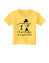 Partridge In A Pear Tree Text Toddler T-Shirt-Toddler T-Shirt-TooLoud-Yellow-2T-Davson Sales