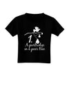 Partridge In A Pear Tree Text Toddler T-Shirt Dark-Toddler T-Shirt-TooLoud-Black-2T-Davson Sales