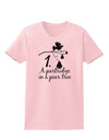 Partridge In A Pear Tree Text Womens T-Shirt-Womens T-Shirt-TooLoud-PalePink-X-Small-Davson Sales