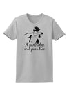 Partridge In A Pear Tree Text Womens T-Shirt-Womens T-Shirt-TooLoud-AshGray-X-Small-Davson Sales