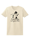 Partridge In A Pear Tree Text Womens T-Shirt-Womens T-Shirt-TooLoud-Natural-X-Small-Davson Sales