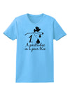 Partridge In A Pear Tree Text Womens T-Shirt-Womens T-Shirt-TooLoud-Aquatic-Blue-X-Small-Davson Sales