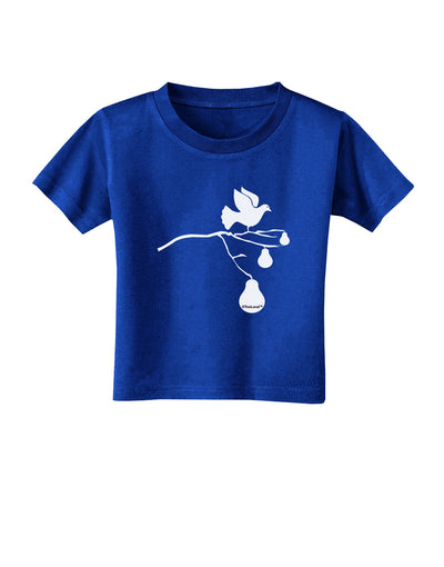 Partridge In A Pear Tree Toddler T-Shirt Dark-Toddler T-Shirt-TooLoud-Royal-Blue-2T-Davson Sales