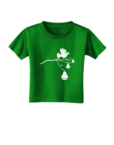 Partridge In A Pear Tree Toddler T-Shirt Dark-Toddler T-Shirt-TooLoud-Clover-Green-2T-Davson Sales