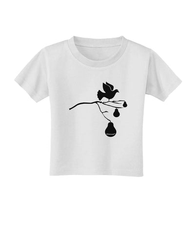 Partridge In A Pear Tree Toddler T-Shirt-Toddler T-Shirt-TooLoud-White-2T-Davson Sales