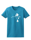 Partridge In A Pear Tree Womens Dark T-Shirt-TooLoud-Turquoise-X-Small-Davson Sales