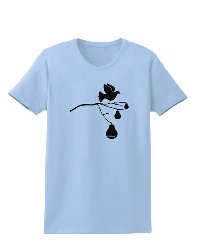 Partridge In A Pear Tree Womens T-Shirt-Womens T-Shirt-TooLoud-Light-Blue-X-Small-Davson Sales