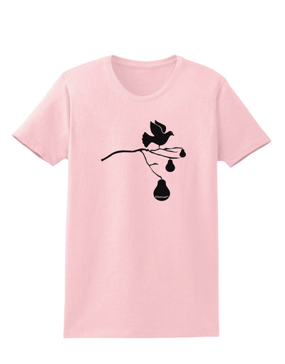 Partridge In A Pear Tree Womens T-Shirt-Womens T-Shirt-TooLoud-PalePink-X-Small-Davson Sales