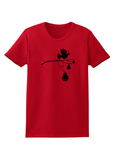 Partridge In A Pear Tree Womens T-Shirt-Womens T-Shirt-TooLoud-Red-X-Small-Davson Sales