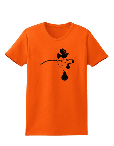 Partridge In A Pear Tree Womens T-Shirt-Womens T-Shirt-TooLoud-Orange-X-Small-Davson Sales