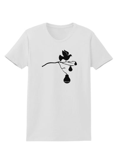 Partridge In A Pear Tree Womens T-Shirt-Womens T-Shirt-TooLoud-White-X-Small-Davson Sales