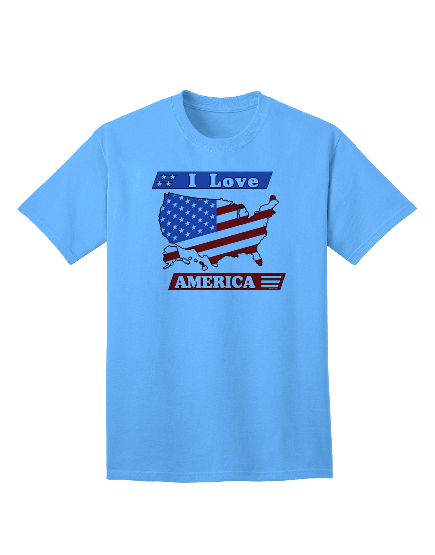 Patriotic Adult T-Shirt Celebrating America-Mens T-shirts-TooLoud-Aquatic-Blue-Small-Davson Sales