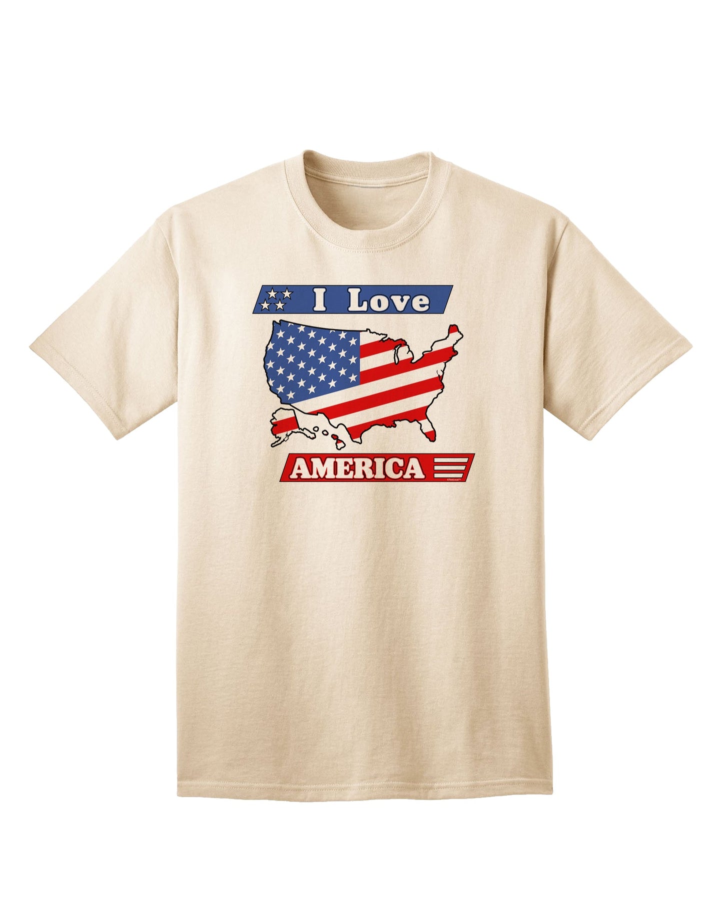 Patriotic Adult T-Shirt Celebrating America-Mens T-shirts-TooLoud-Natural-Small-Davson Sales