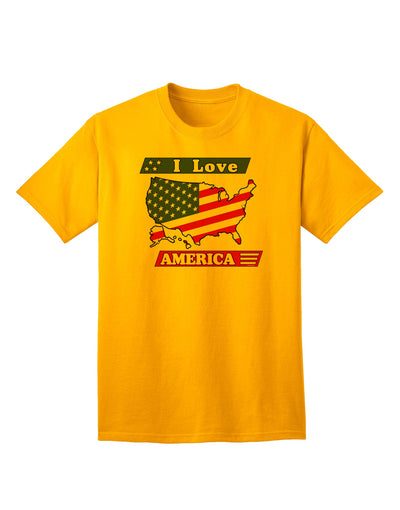 Patriotic Adult T-Shirt Celebrating America-Mens T-shirts-TooLoud-Gold-Small-Davson Sales