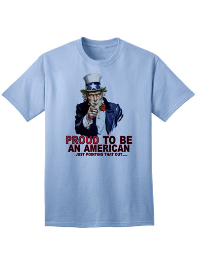 Patriotic Adult T-Shirt: Embrace American Pride with Uncle Sam-Mens T-shirts-TooLoud-Light-Blue-Small-Davson Sales