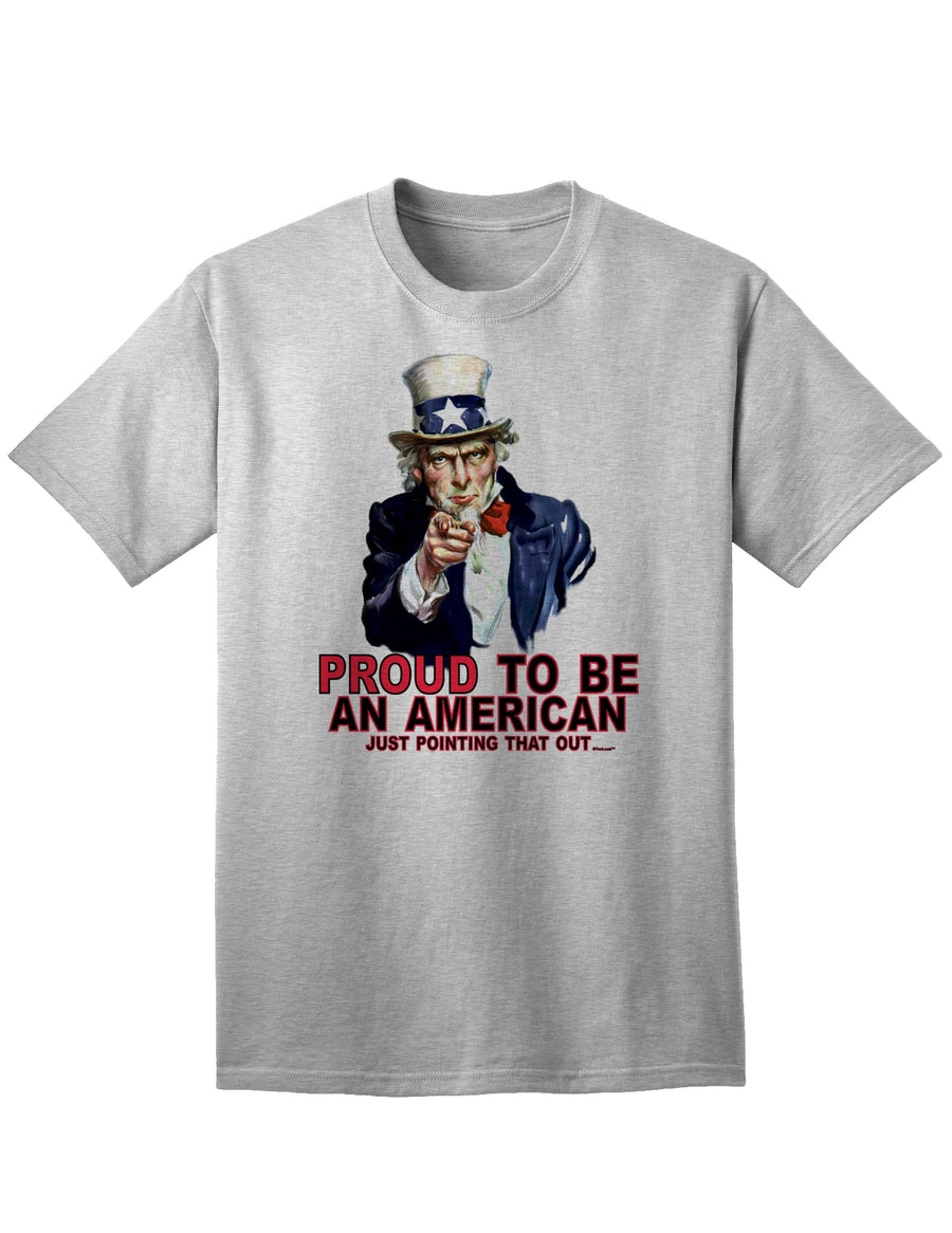 Patriotic Adult T-Shirt: Embrace American Pride with Uncle Sam-Mens T-shirts-TooLoud-White-Small-Davson Sales