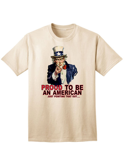 Patriotic Adult T-Shirt: Embrace American Pride with Uncle Sam-Mens T-shirts-TooLoud-Natural-Small-Davson Sales