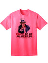 Patriotic Adult T-Shirt: Embrace American Pride with Uncle Sam-Mens T-shirts-TooLoud-Neon-Pink-Small-Davson Sales