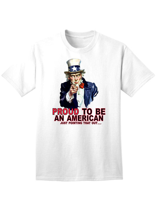 Patriotic Adult T-Shirt: Embrace American Pride with Uncle Sam-Mens T-shirts-TooLoud-White-Small-Davson Sales