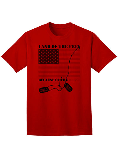 Patriotic Adult T-Shirt Honoring the Brave-Mens T-shirts-TooLoud-Red-Small-Davson Sales