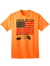 Patriotic Adult T-Shirt Honoring the Brave-Mens T-shirts-TooLoud-Neon-Orange-Small-Davson Sales