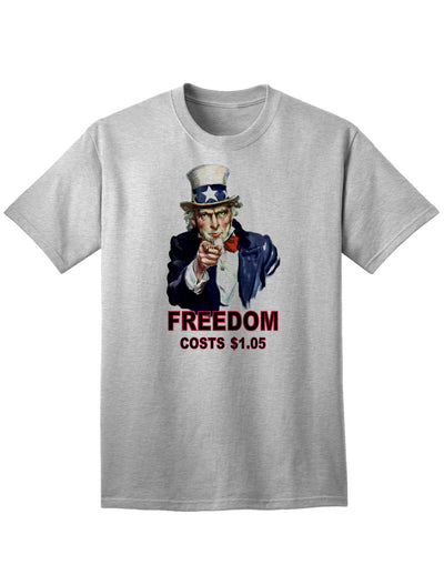 Patriotic Adult T-Shirt - Uncle Sam Freedom at an Affordable Price-Mens T-shirts-TooLoud-AshGray-Small-Davson Sales