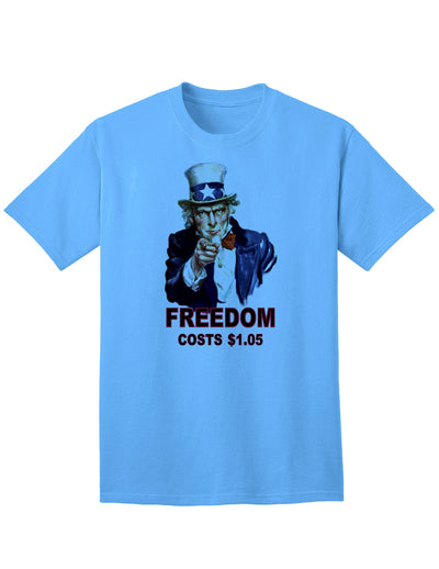 Patriotic Adult T-Shirt - Uncle Sam Freedom at an Affordable Price-Mens T-shirts-TooLoud-Aquatic-Blue-Small-Davson Sales