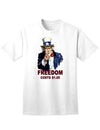 Patriotic Adult T-Shirt - Uncle Sam Freedom at an Affordable Price-Mens T-shirts-TooLoud-White-Small-Davson Sales