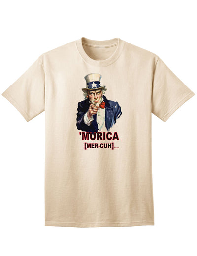 Patriotic Adult T-Shirt by Uncle Sam Merica-Mens T-shirts-TooLoud-Natural-Small-Davson Sales