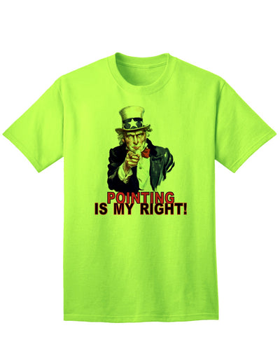 Patriotic Adult T-Shirt featuring Uncle Sam Pointing-Mens T-shirts-TooLoud-Neon-Green-Small-Davson Sales