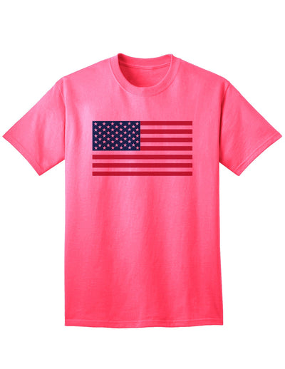 Patriotic American Flag Adult T-Shirt-Mens T-shirts-TooLoud-Neon-Pink-Small-Davson Sales