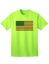 Patriotic American Flag Adult T-Shirt-Mens T-shirts-TooLoud-Neon-Green-Small-Davson Sales