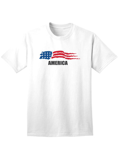 Patriotic American Flag Adult T-Shirt-Mens T-shirts-TooLoud-White-Small-Davson Sales