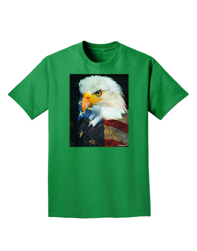 Patriotic Bald Eagle - American Flag Adult Dark T-Shirt by TooLoud-Mens T-Shirt-TooLoud-Kelly-Green-Small-Davson Sales